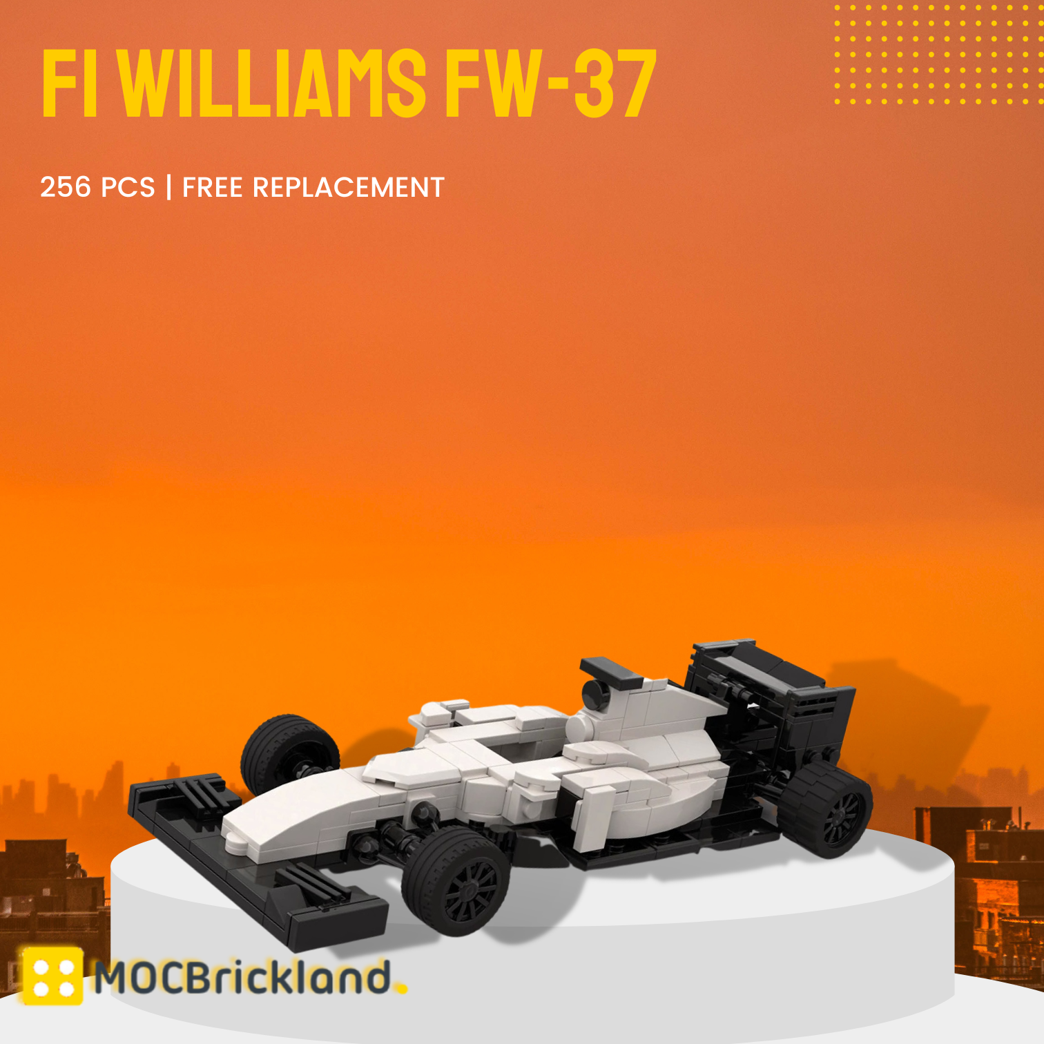 F1 Williams FW-37 MOC-98825 Technic With 256 Pieces