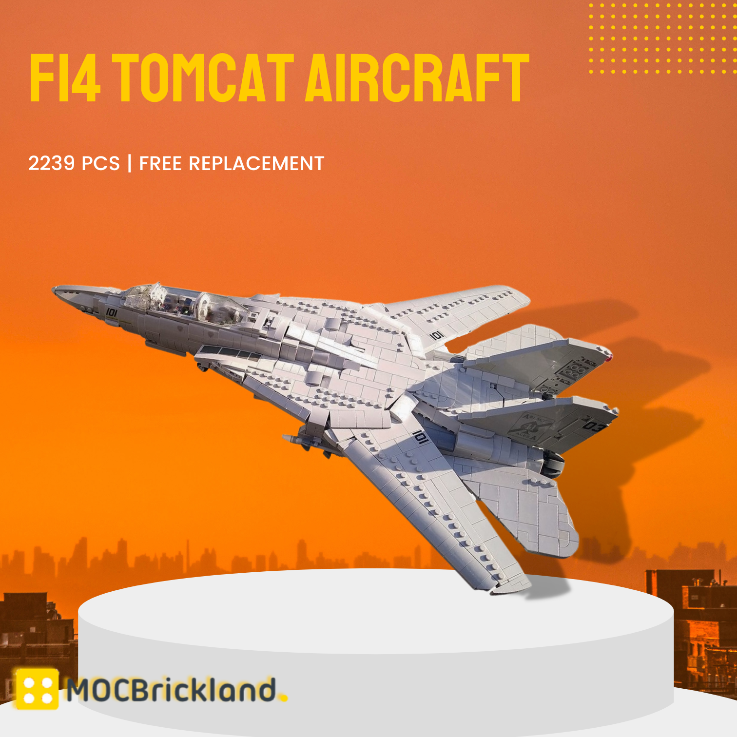 F14 Tomcat Aircraft MOC-121573 Military With 2239PCS