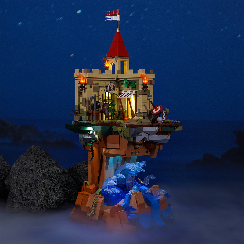 Cliff Castle Medieval FUNWHOLE FH9005 Modular Building With 1044pcs 