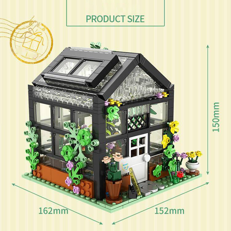 Dream Cottage Flower Shop Forange FC8501 Modular Building with 579 Pieces