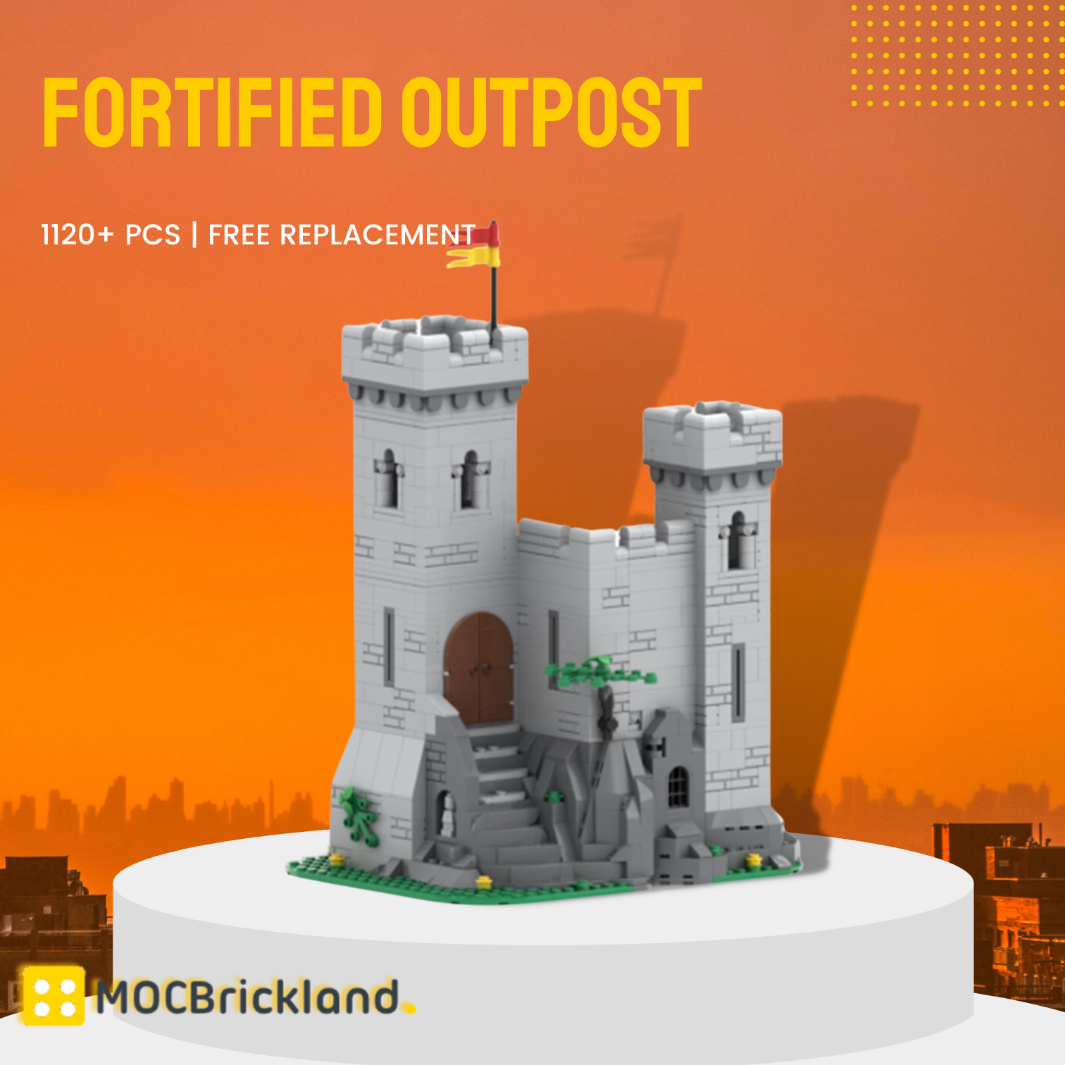 Fortified Outpost MOC-127098 Modular Building With 1120PCS
