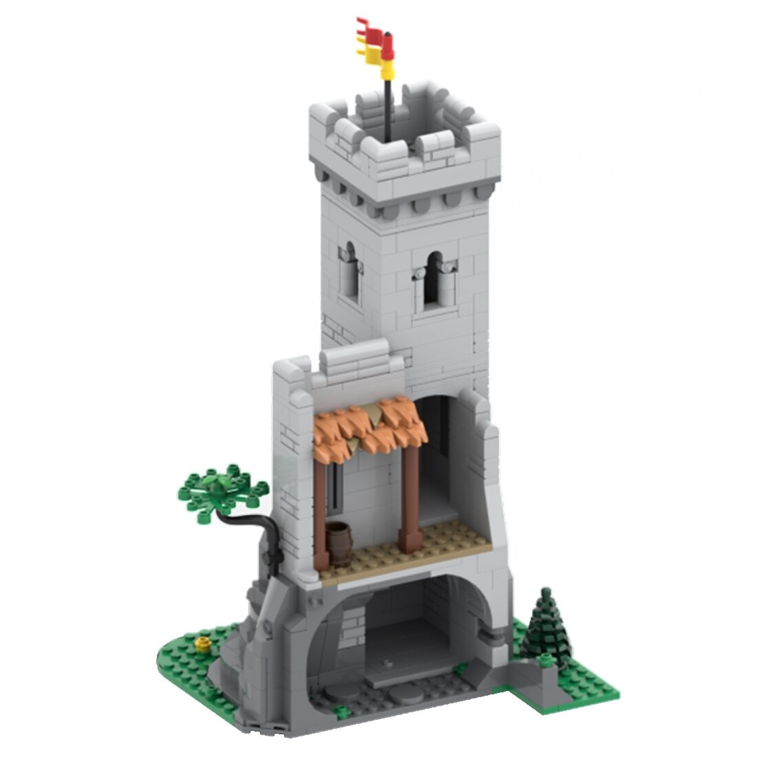 Fortified Outpost MOC-127098 Modular Building With 1120PCS
