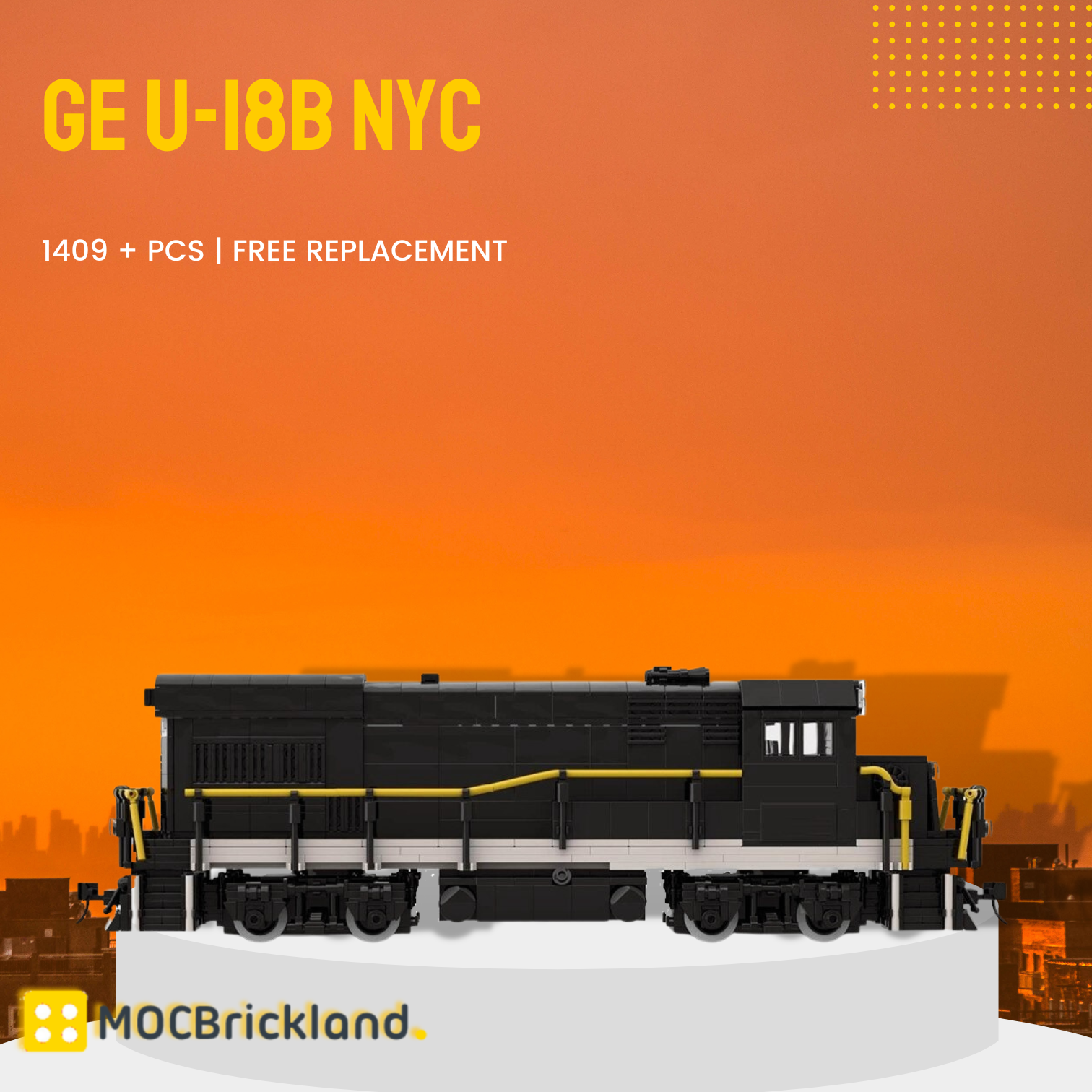 GE U-18B NYC MOC-116990 Technic With 1409 Pieces