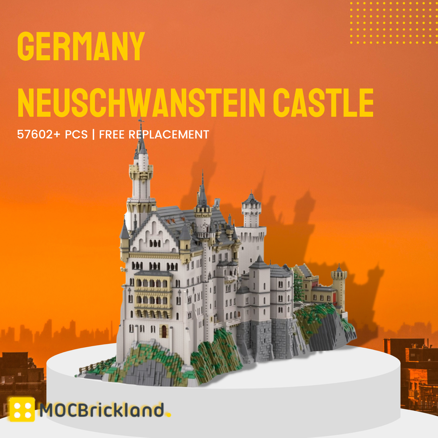 Germany Neuschwanstein Castle MOC-123380 Modular Building With 57602PCS