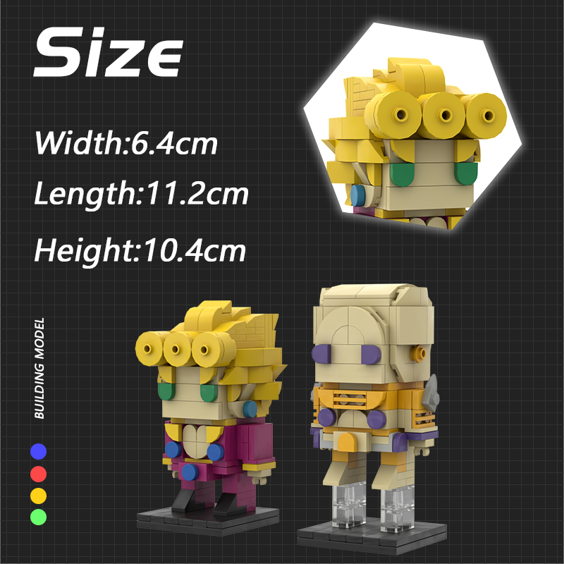 Giorno Giovana and the Golden Experience – JoJo MOC-89650 Movie with 333 Pieces