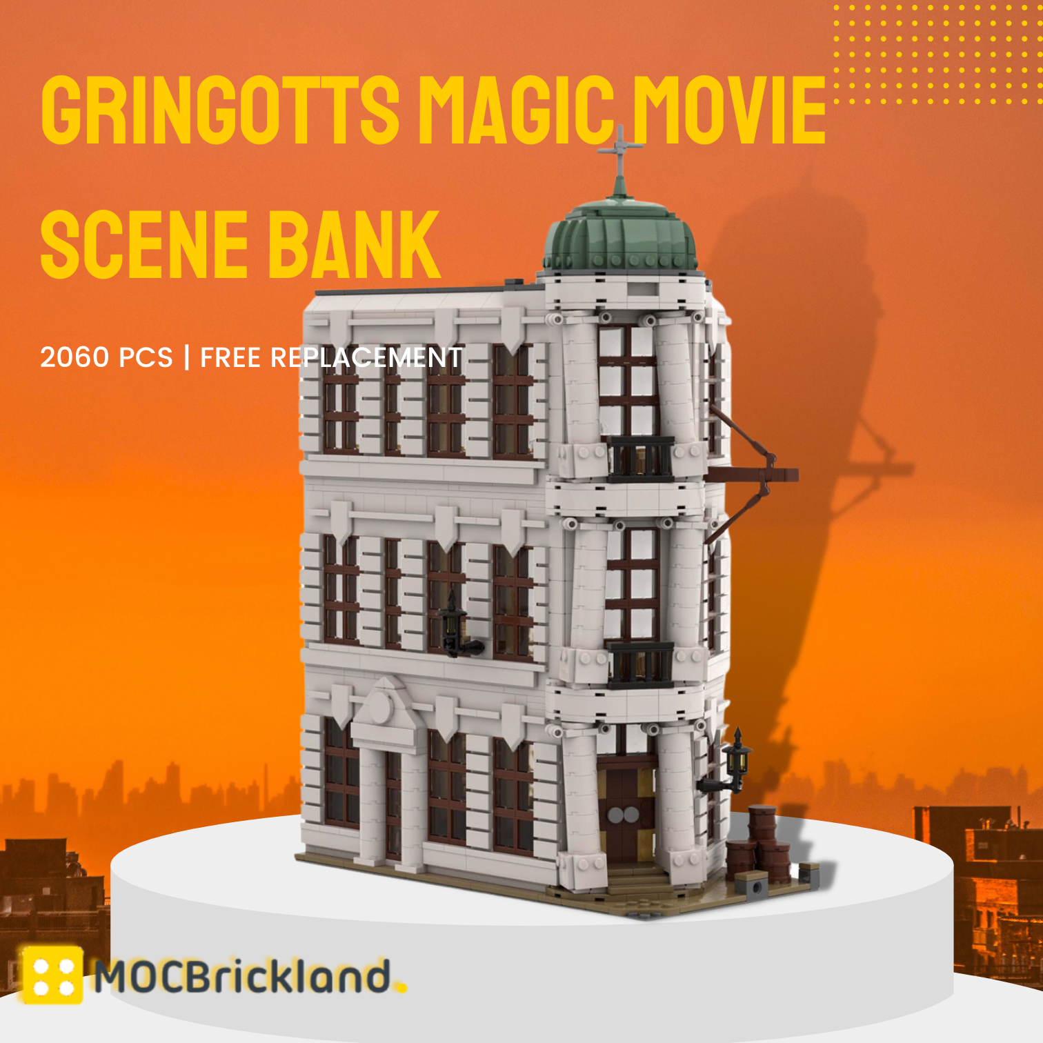 Gringotts Magic Movie Scene Bank MOC-74217 Movie With 2060 Pieces