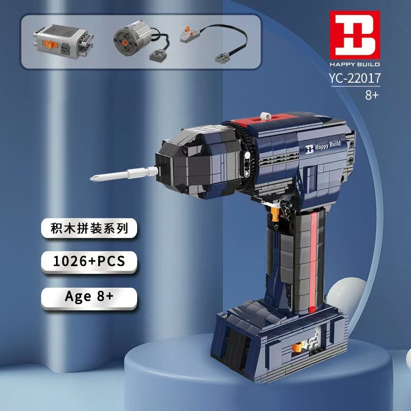 Electric Drill HAPPY BUILD YC-22017 Creator with 1026 Pieces