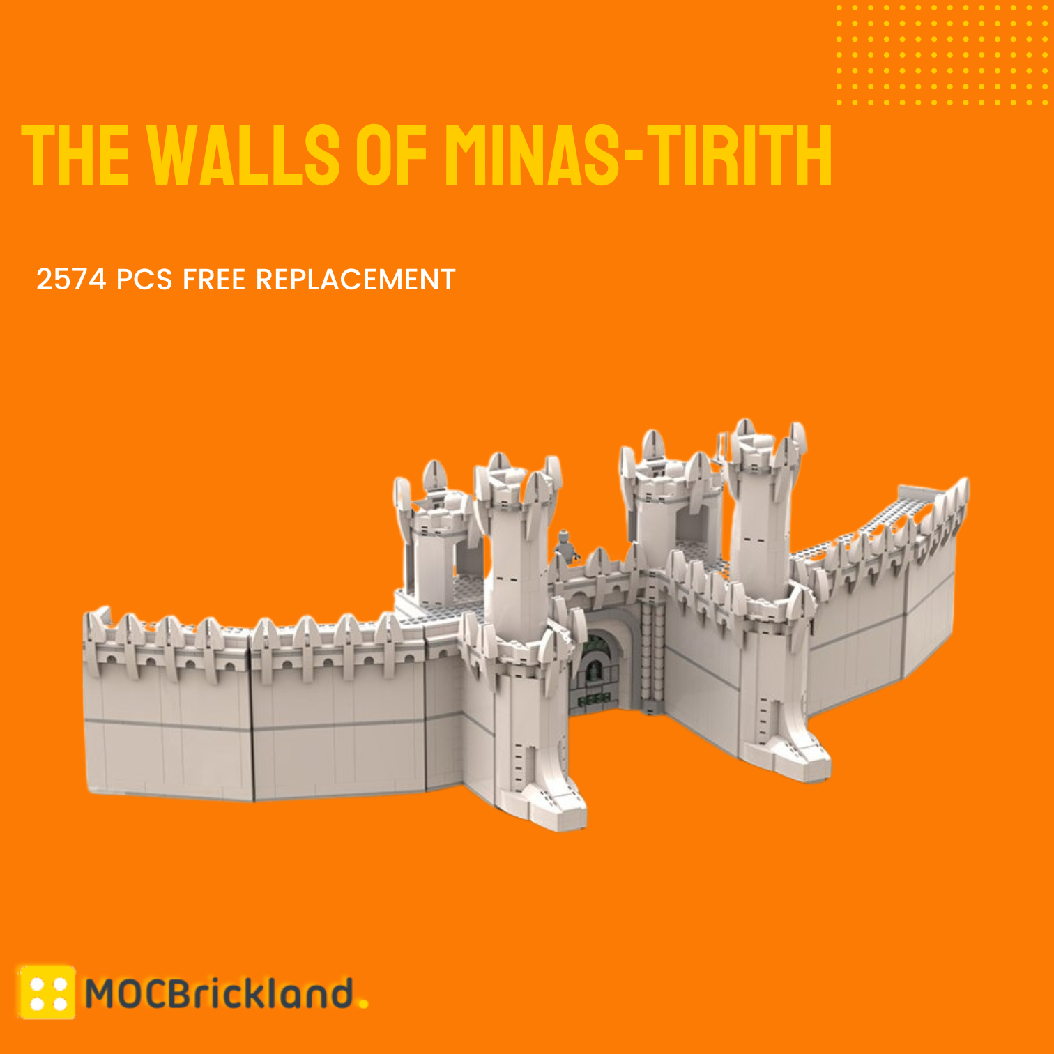 Made a mini Minas Tirith MOC in Lego Architecture style. - lego