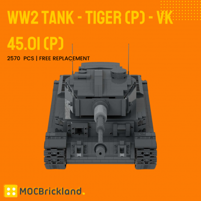 PDF Instruction: micro Tiger 1 Tank to build from LEGO bricks 