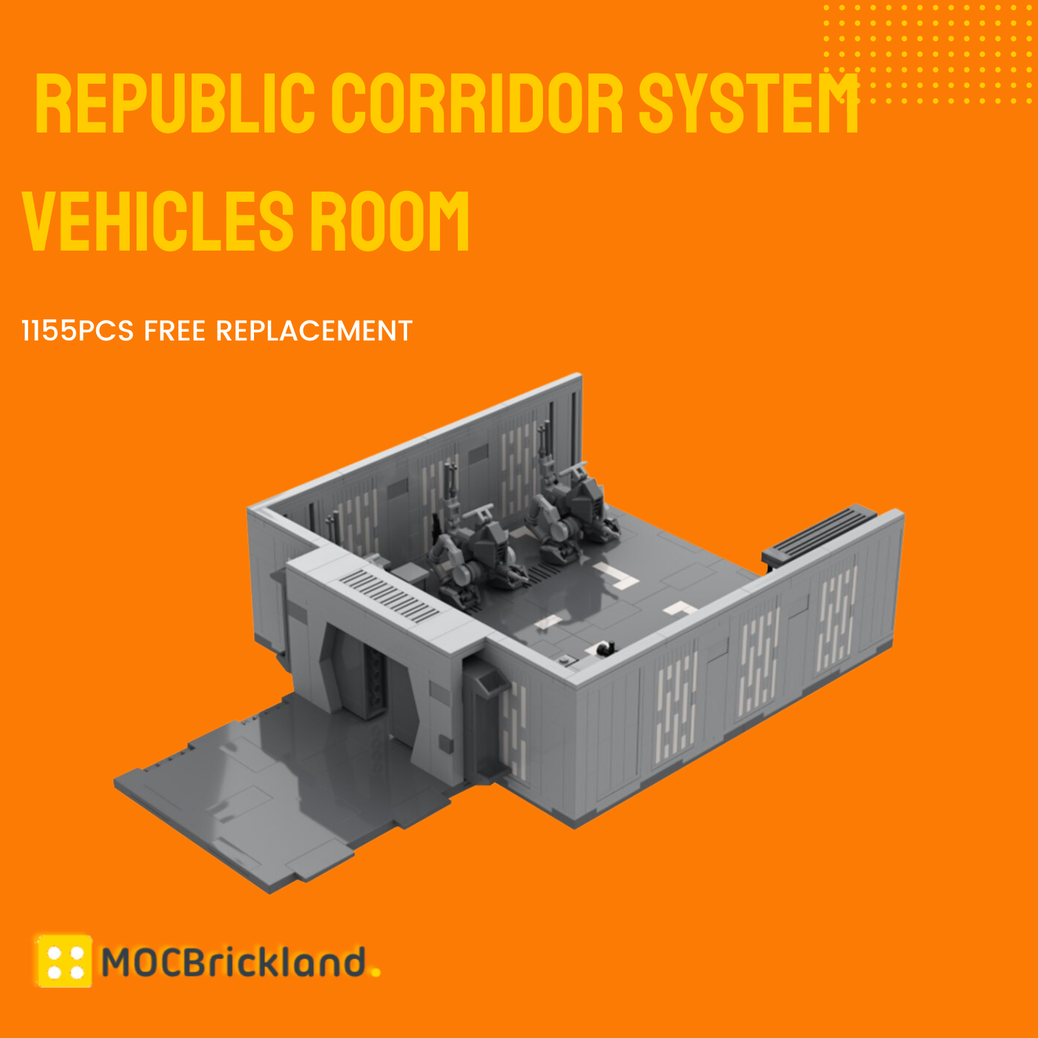 Republic Corridor System Vehicles Room MOC-97481 Star Wars With 953pcs 