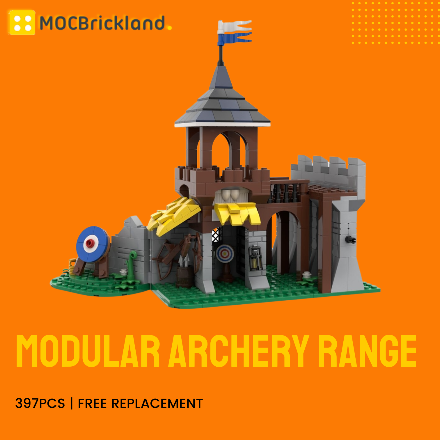 Modular Archery Range MOC-82064 Modular Building With 397pcs