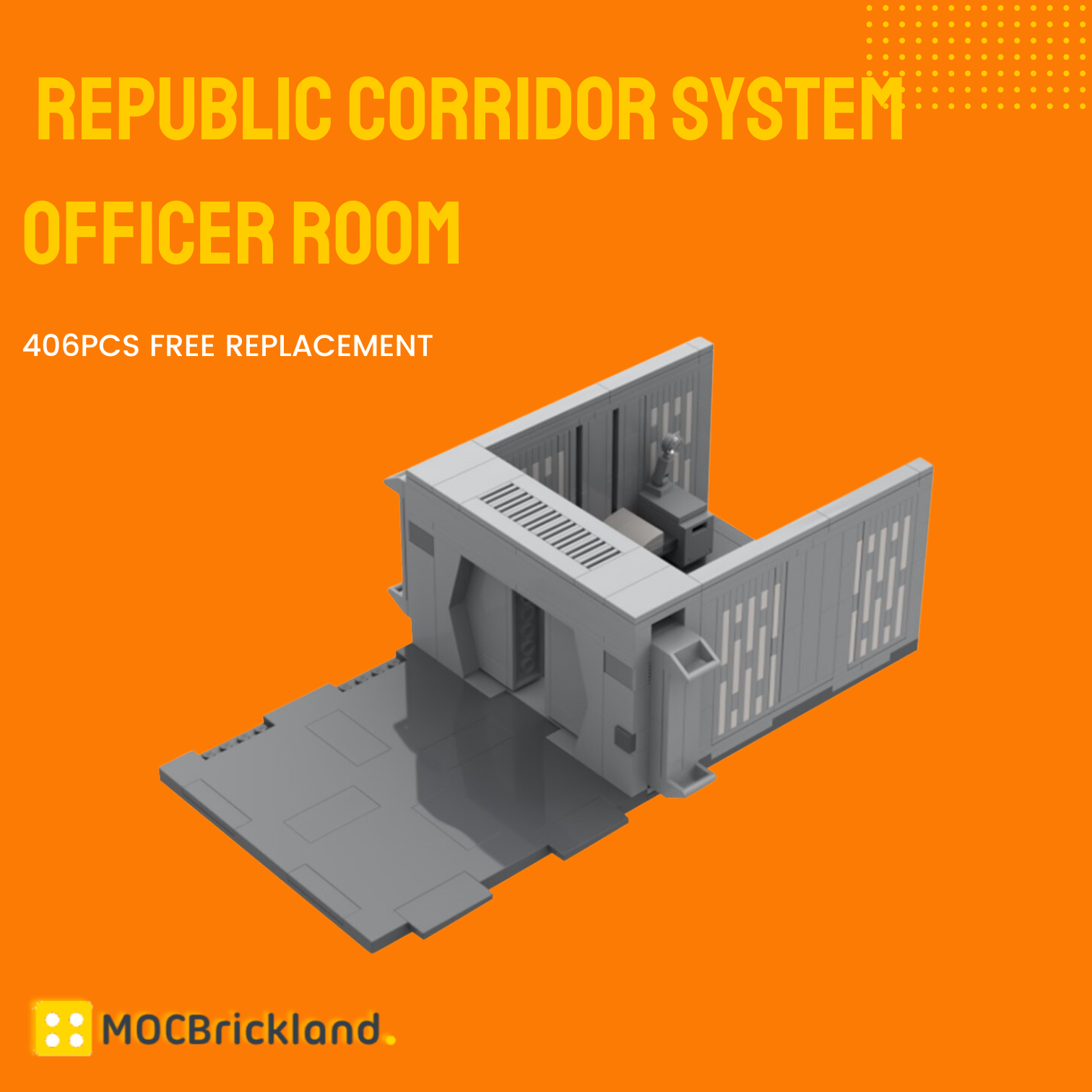 Republic Corridor System Officer Room MOC-96793 Star Wars With 406pcs 