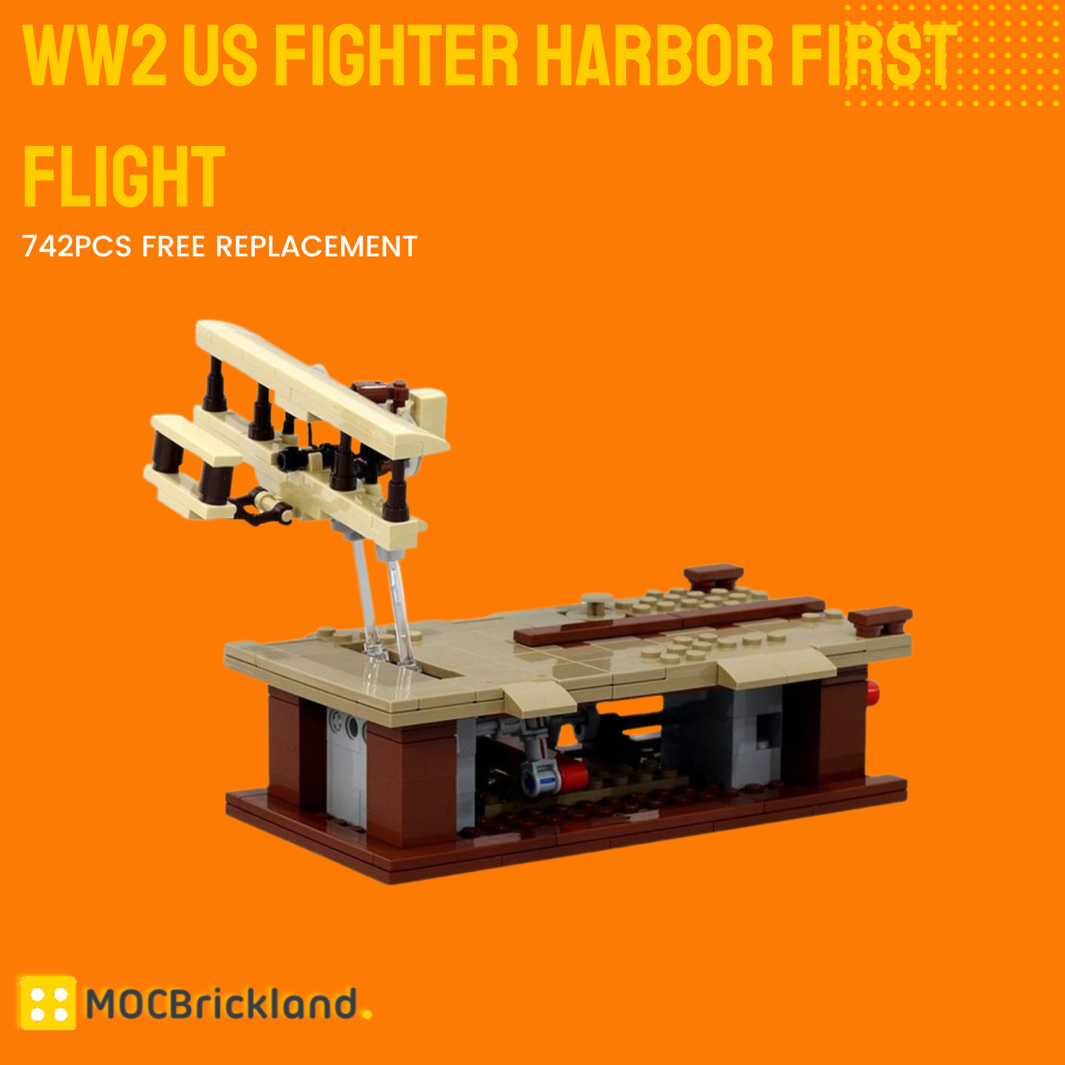WW2 US Fighter Harbor First Flight MOC-40505 Military With 243 Pieces