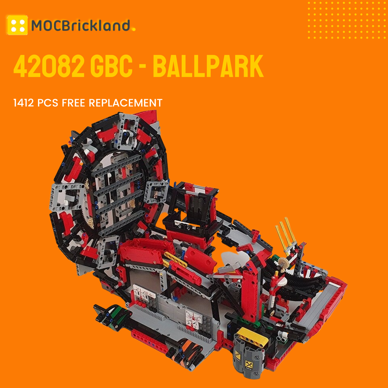 42082 GBC - Ball park MOC-58706 Technic With 1412 Pieces