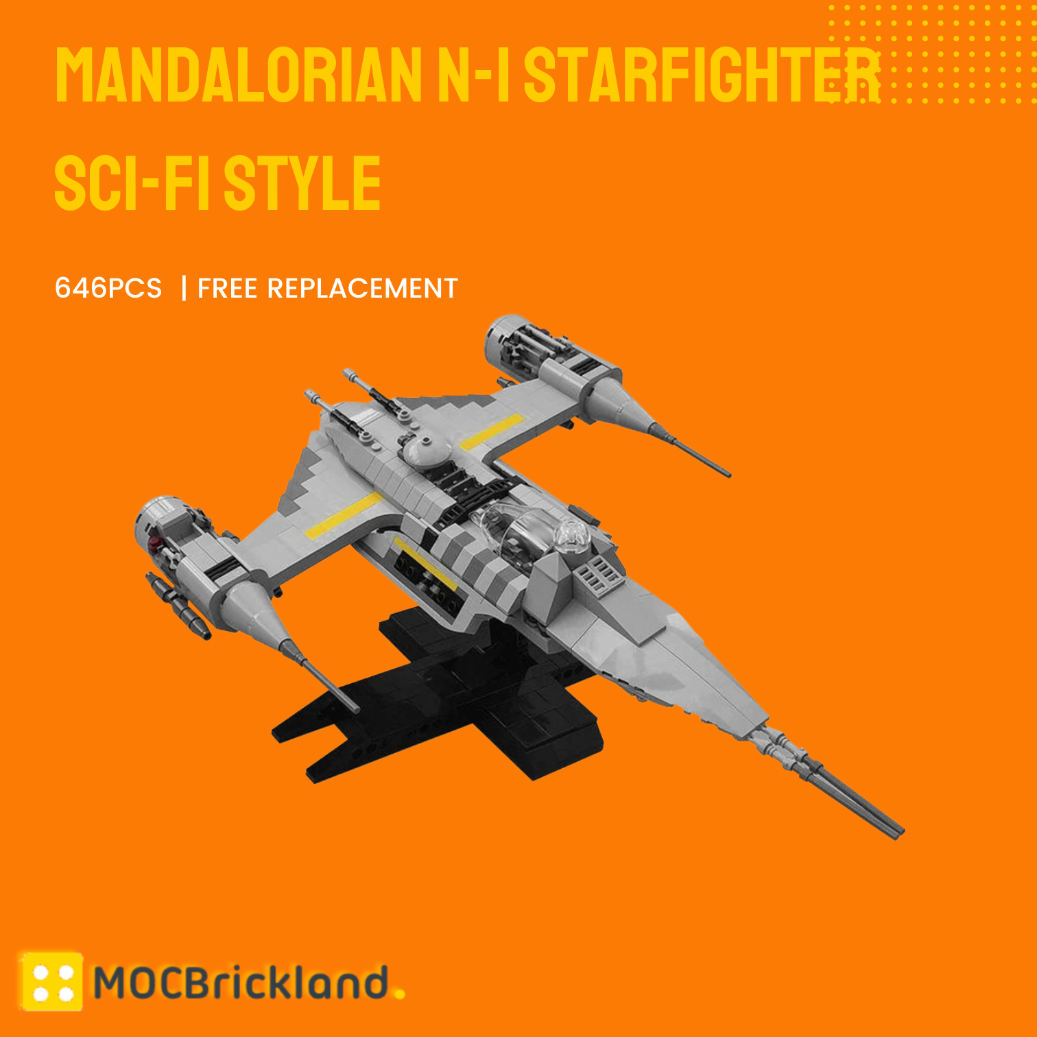 Mandalorian N-1 Starfighter Sci-fi Style MOC-100717 Star Wars With 646PCS 
