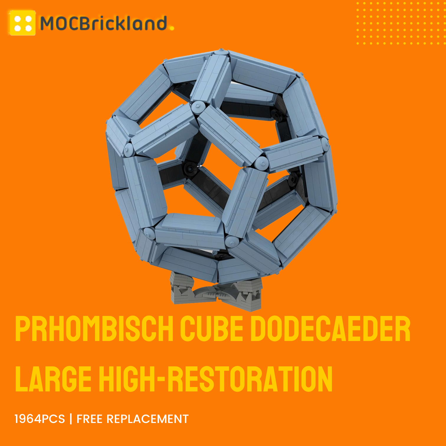 Prhombisch Cube Dodecaeder Large High-Restoration MOC-89563 Creator With 1964pcs 