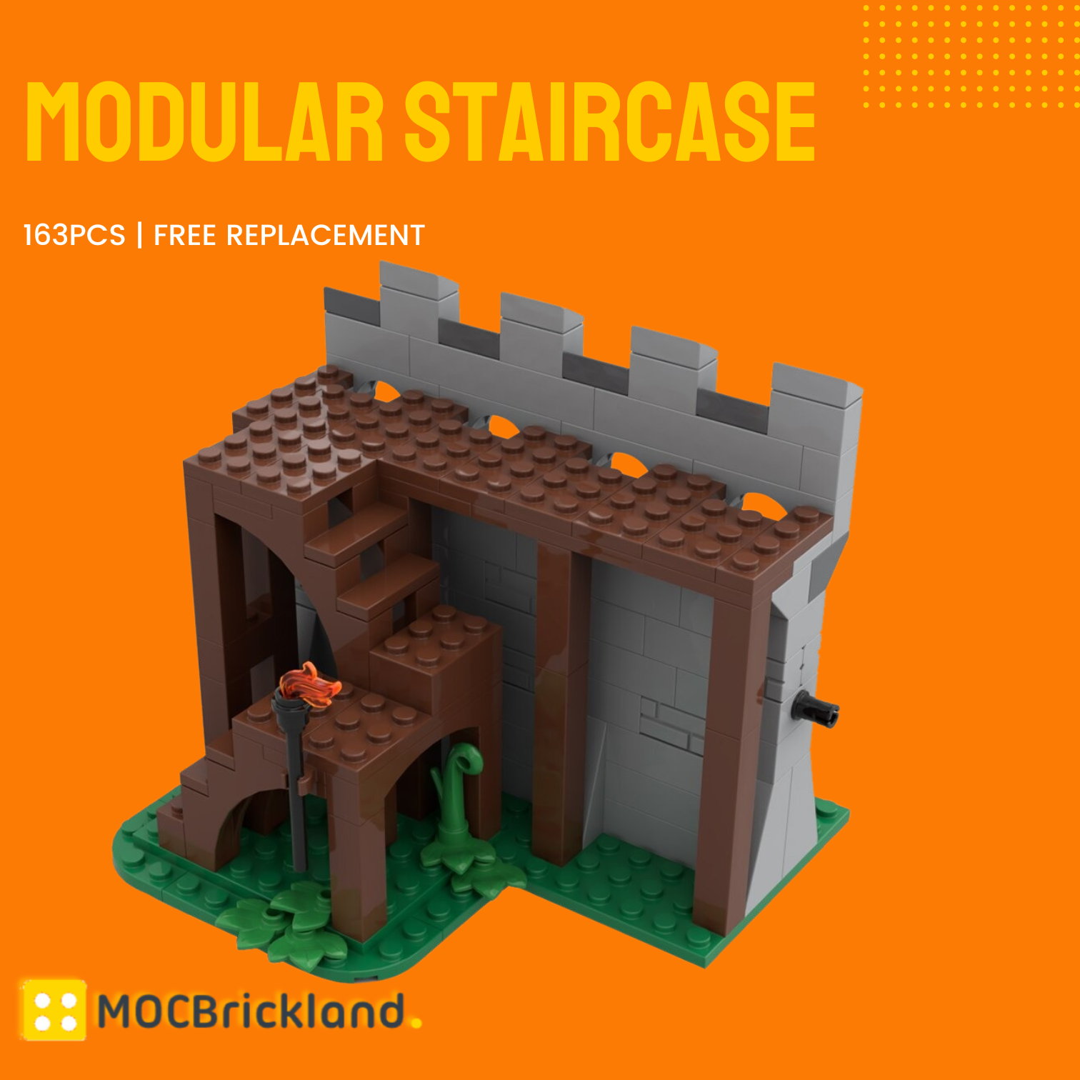 Modular Staircase MOC-85699 Modular Building With 163pcs