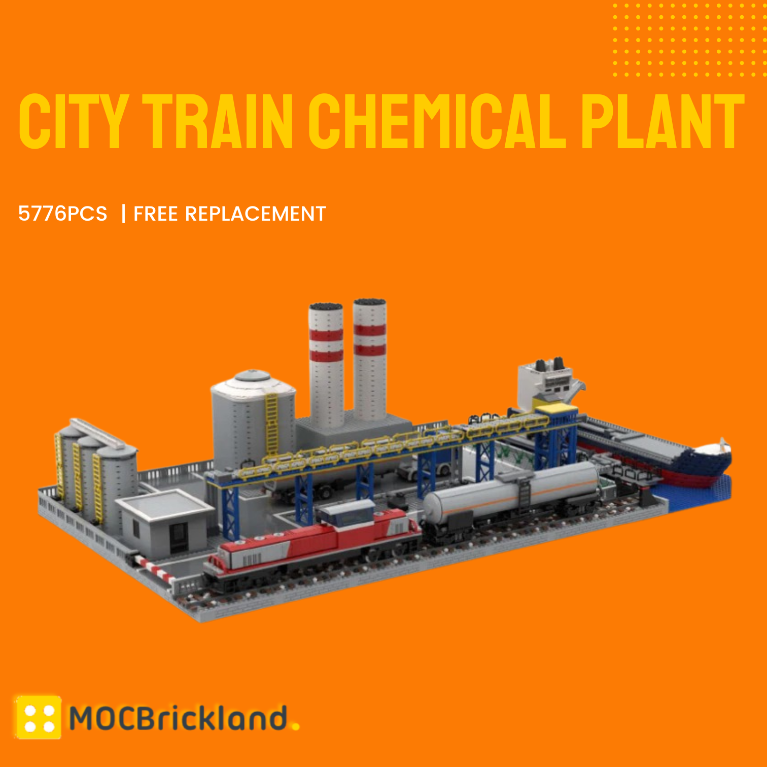 City Train Chemical Plant MOC-99416 Technic With 5776 Pieces