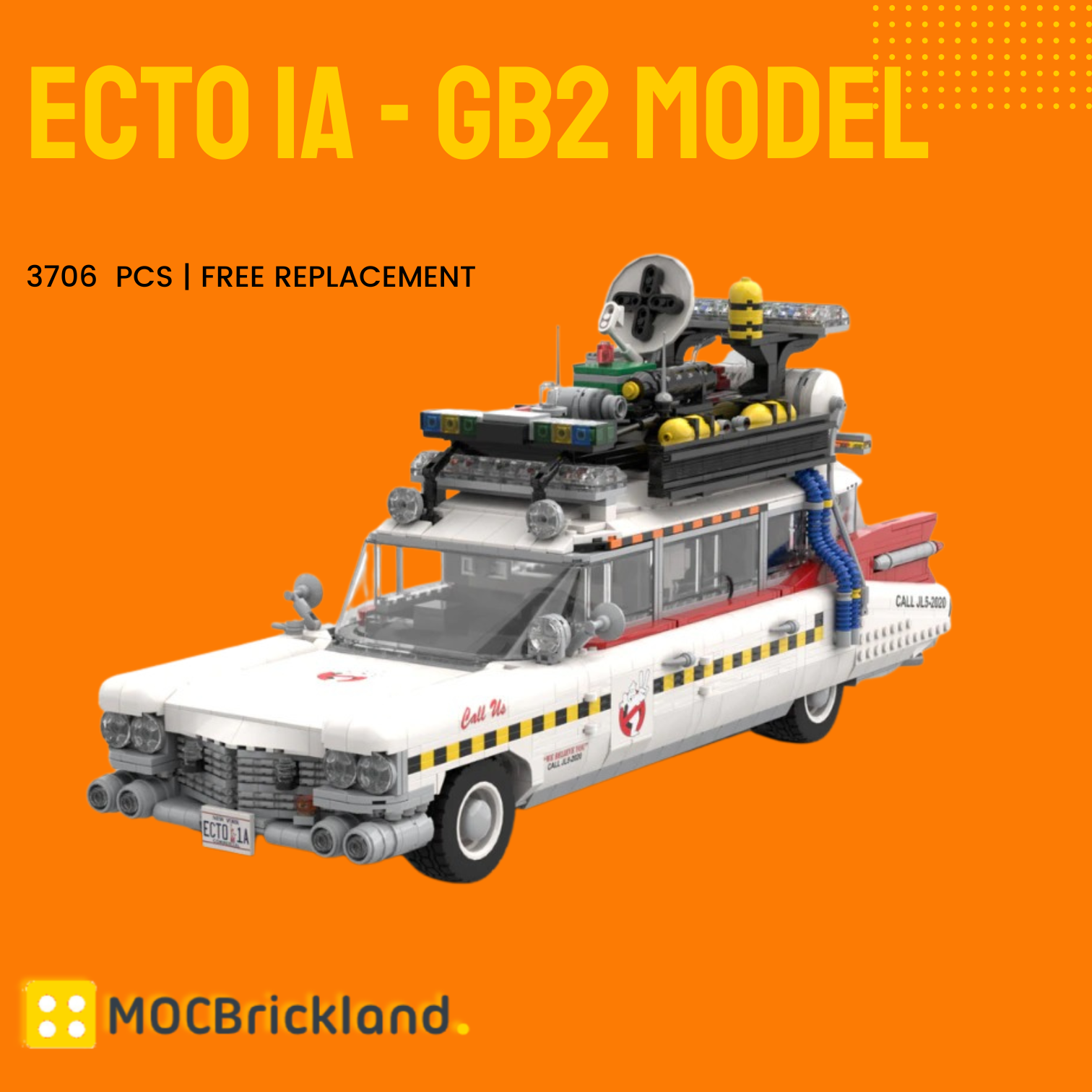 Ecto 1A - GB2 Model MOC-95200 Technic With 3706 Pieces