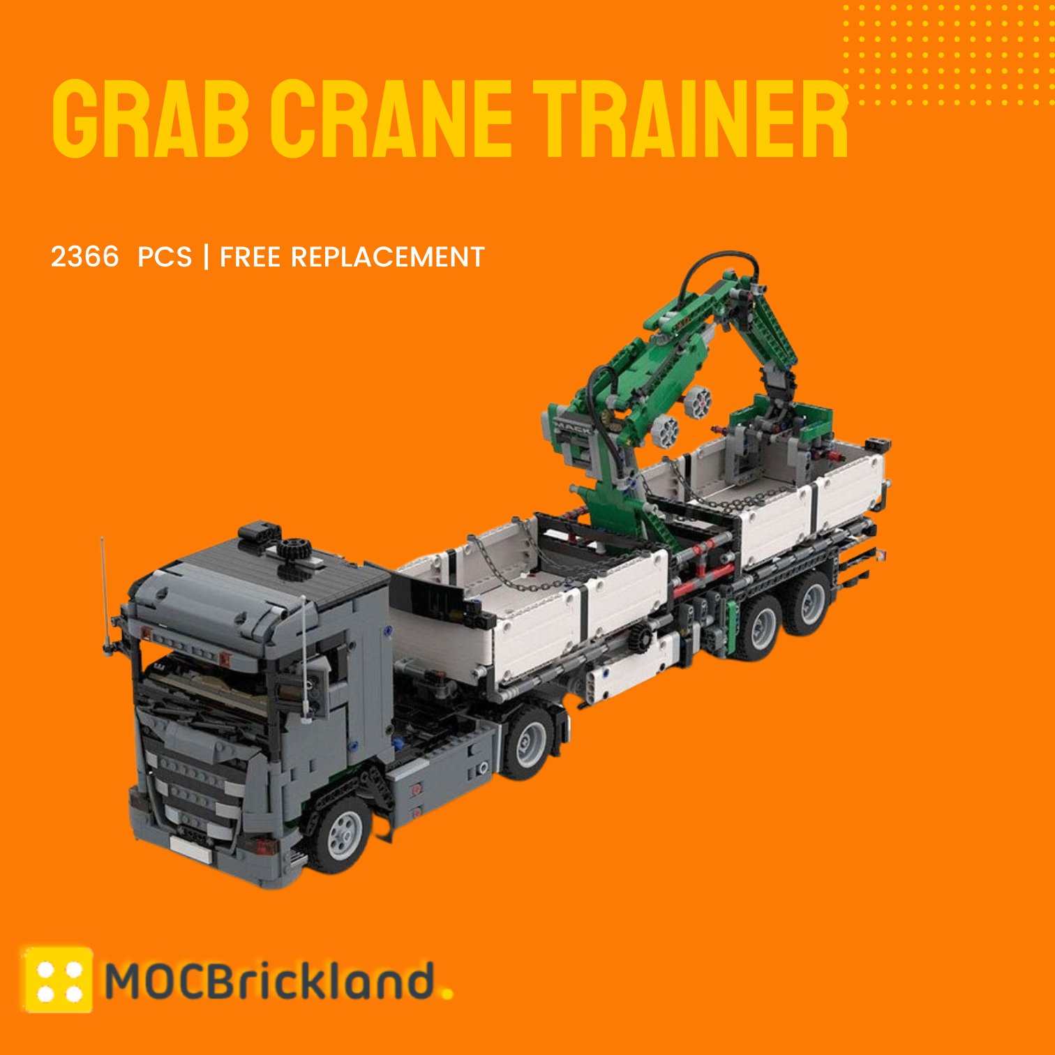 Grab Crane Trainer MOC-97635 Technic With 2366 Pieces