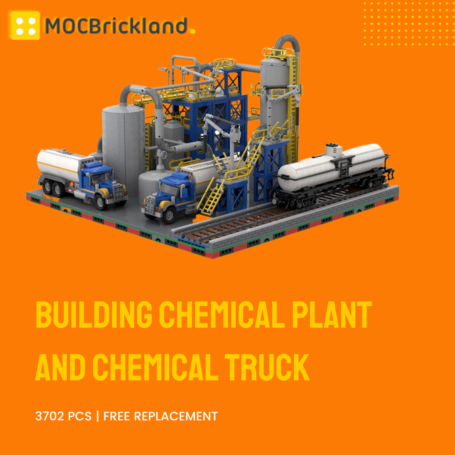Building Chemical Plant And Chemical Truck MOC-101452-101262.1 Technic With 3702 Pieces