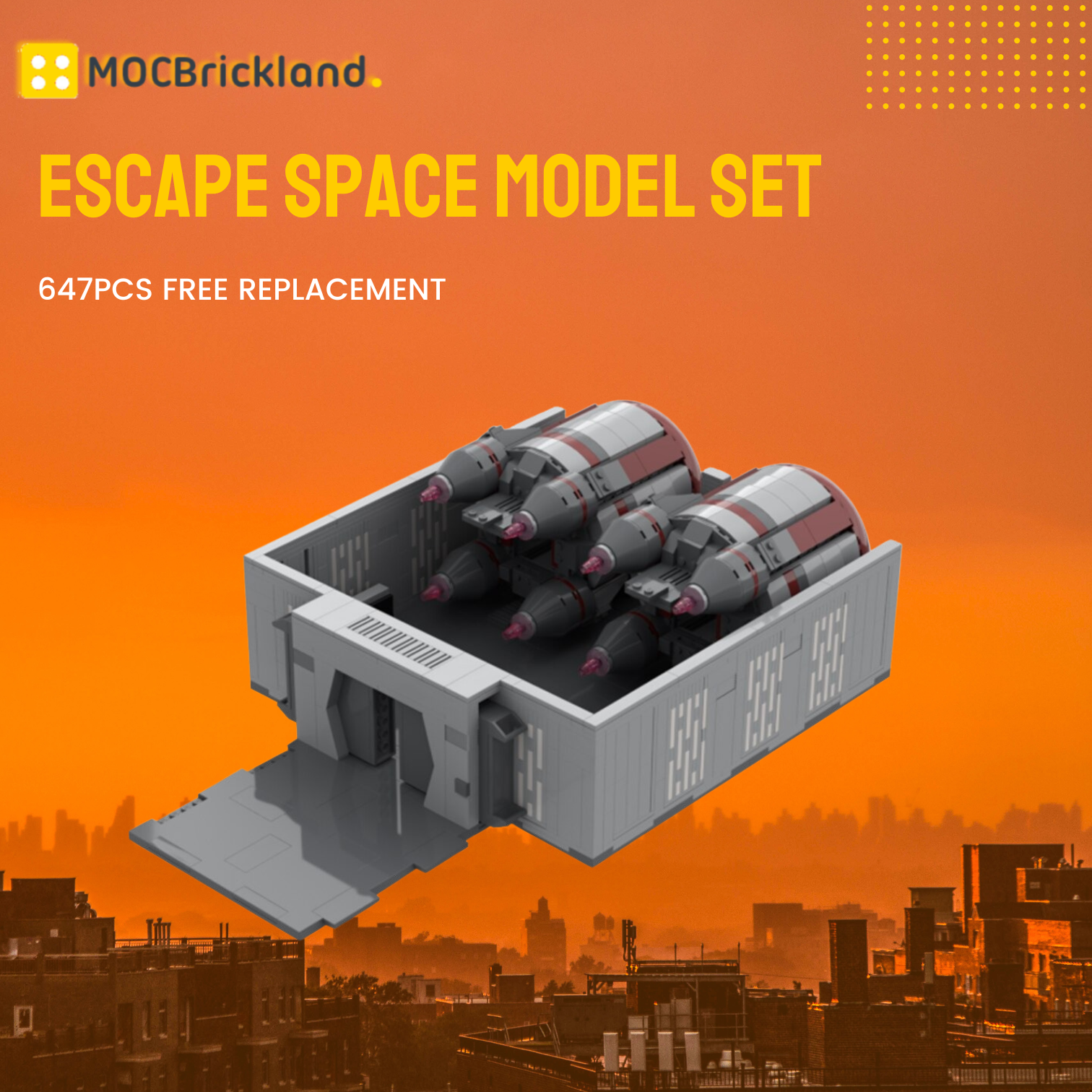 Escape Space Model Set MOC-96792 Space With 647pcs 