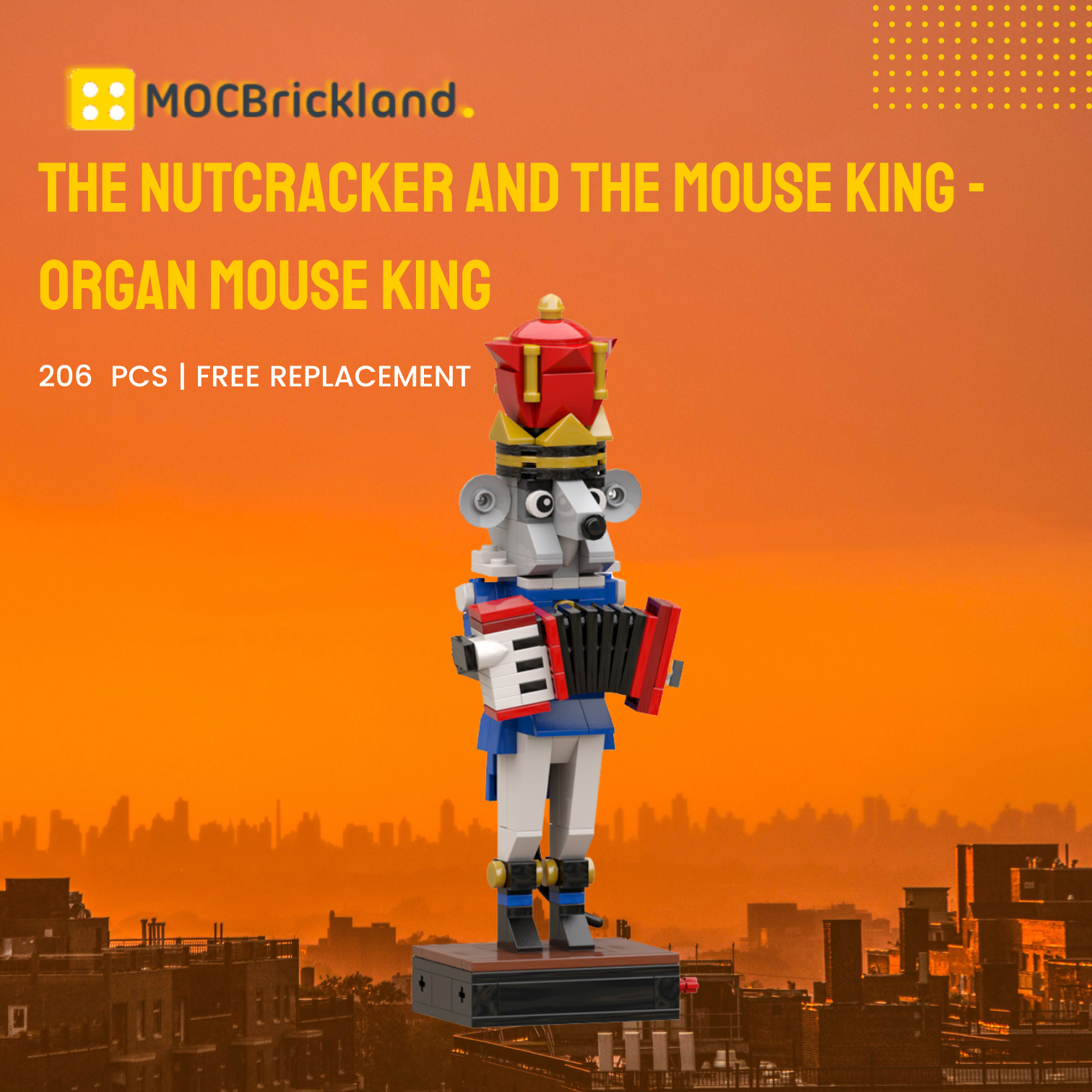 The Nutcracker And The Mouse King - Organ Mouse King MOC-89571 Creator With 206 Pieces