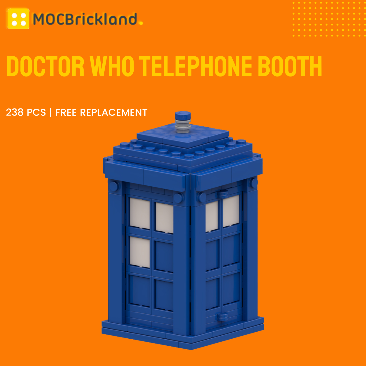 Doctor Who Telephone Booth MOC-89570 Creator With 238 Pieces