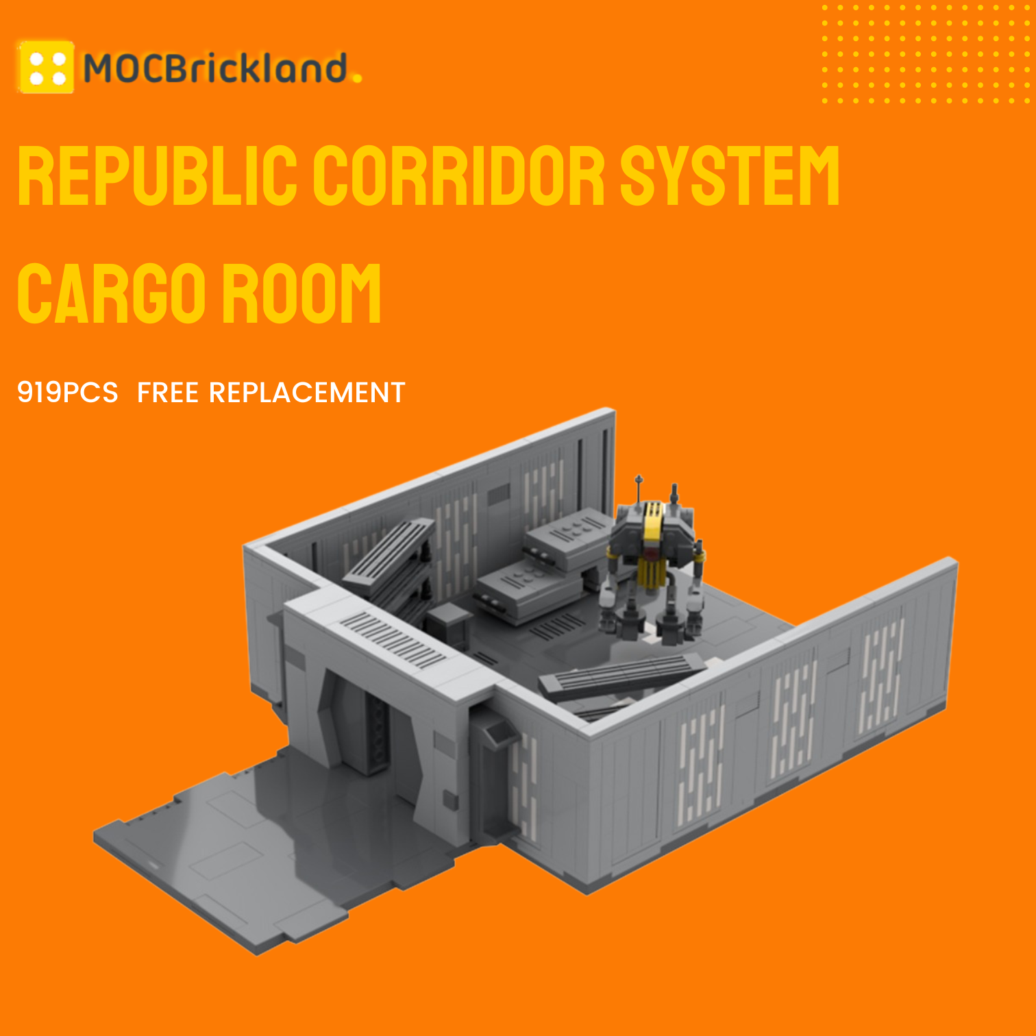 Republic Corridor System Cargo Room MOC-96789 Star Wars With 919pcs 