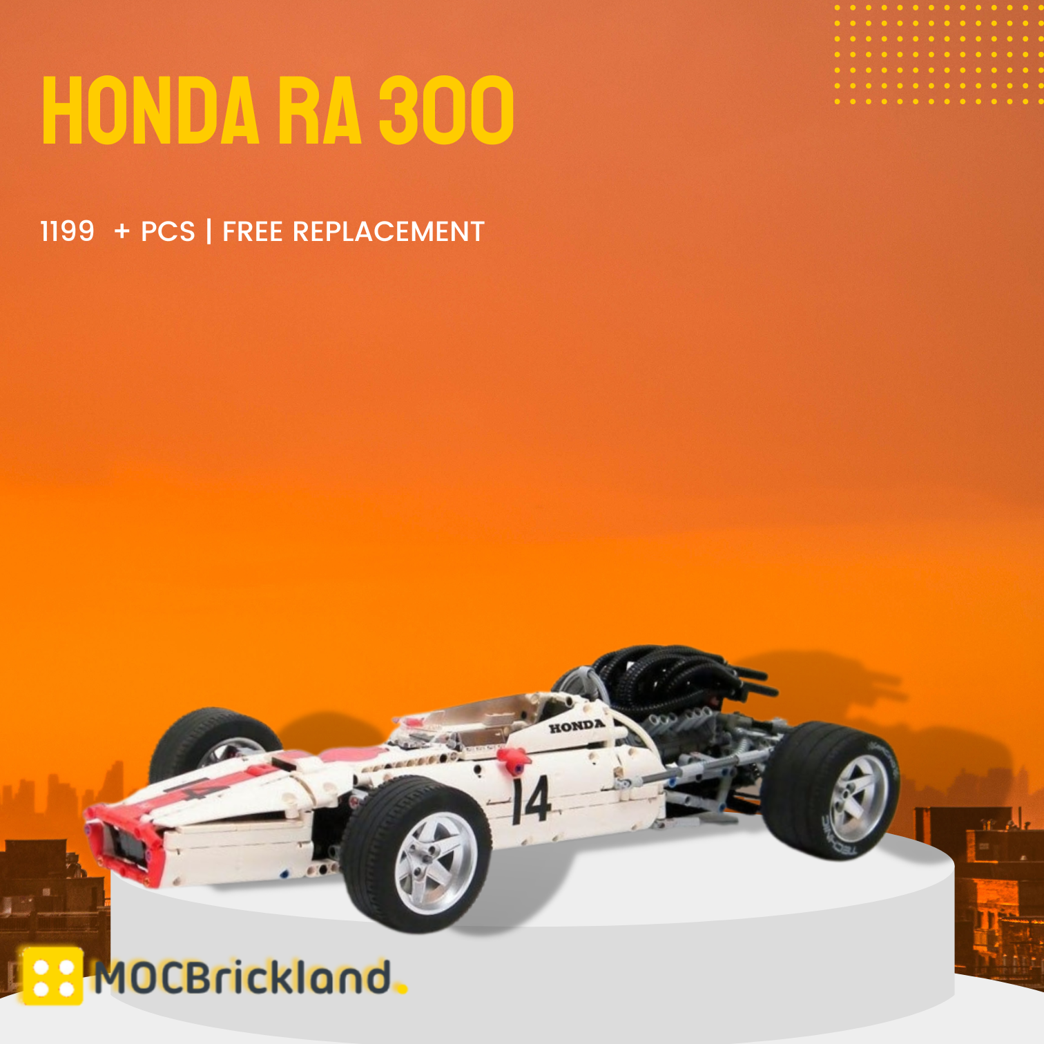 Honda RA 300 MOC-2803 Technic With 1199 Pieces