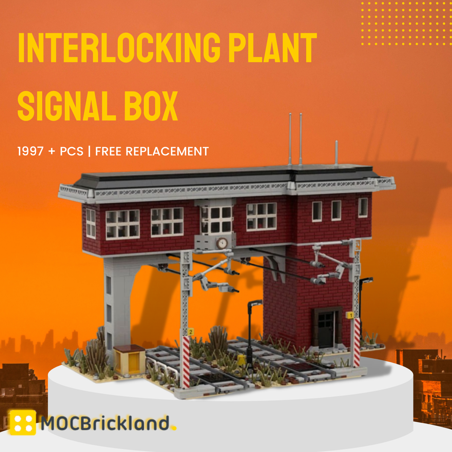 Interlocking Plant Signal Box MOC-39030 Technic With 1997 Pieces