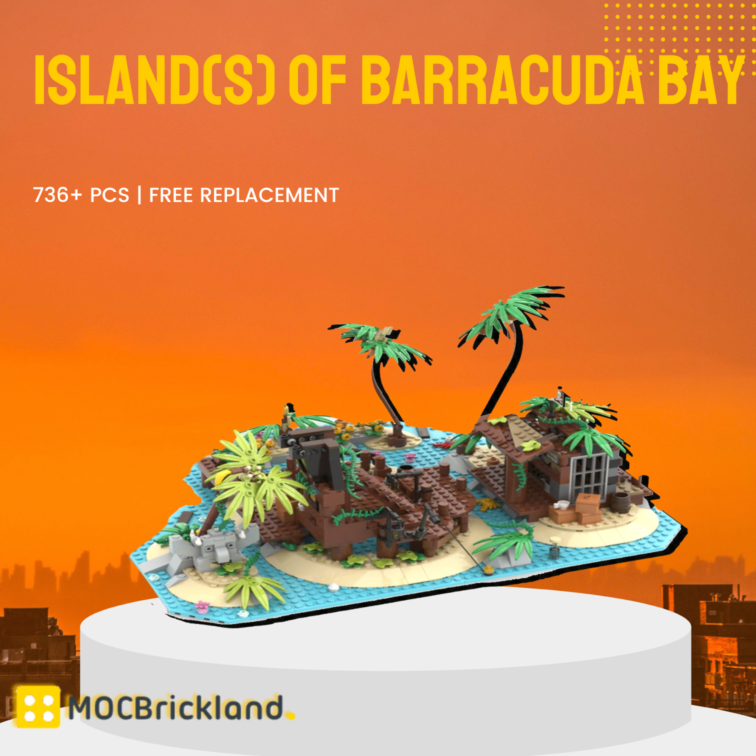 Island(s) of Barracuda Bay 21322 Alt. Build MOC-117866 Creator With 736PCS