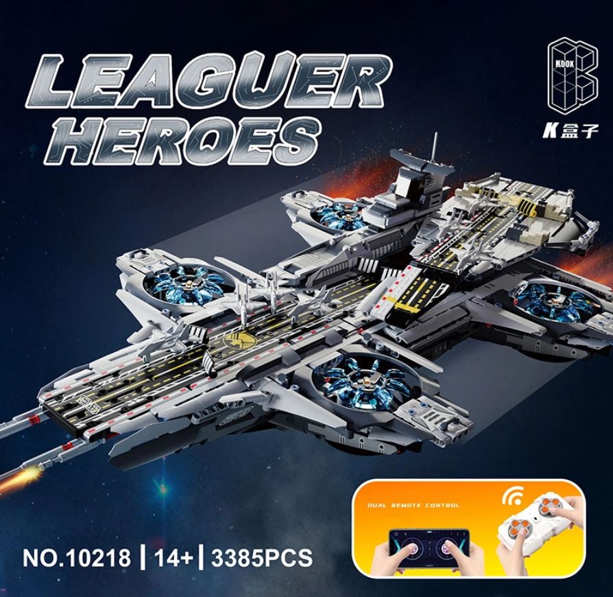 Leaguer Heroes Helicarrier K-Box 10218 Creator with 3385 Pieces