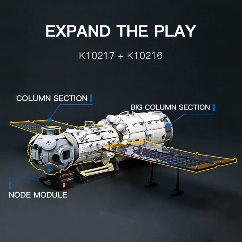 Sky Core Module Small Column Segments and Node Compartments Keeppley K10217 Space With 5400PCS 