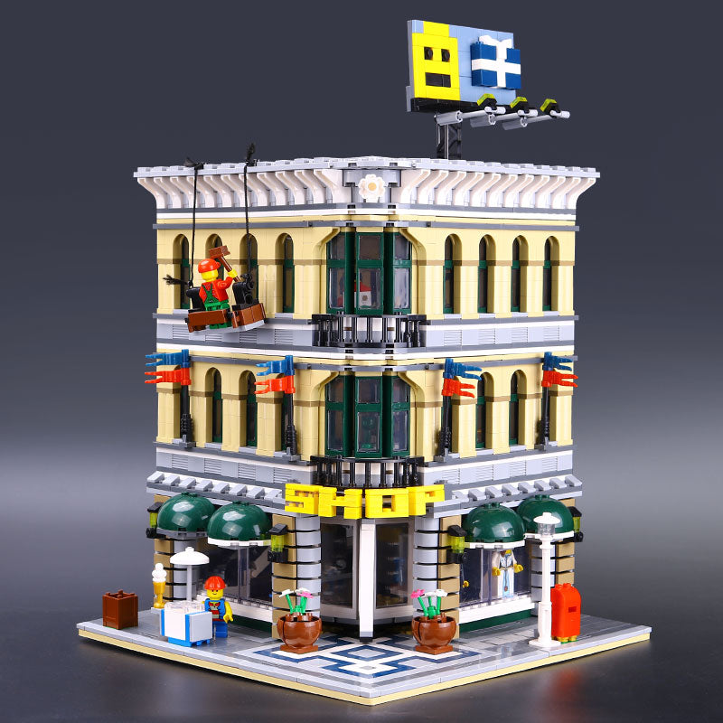 Árbol Diplomacia analizar Shopping Mall KING T2102 Modular Building with 2232 Pieces - MOC Brick Land