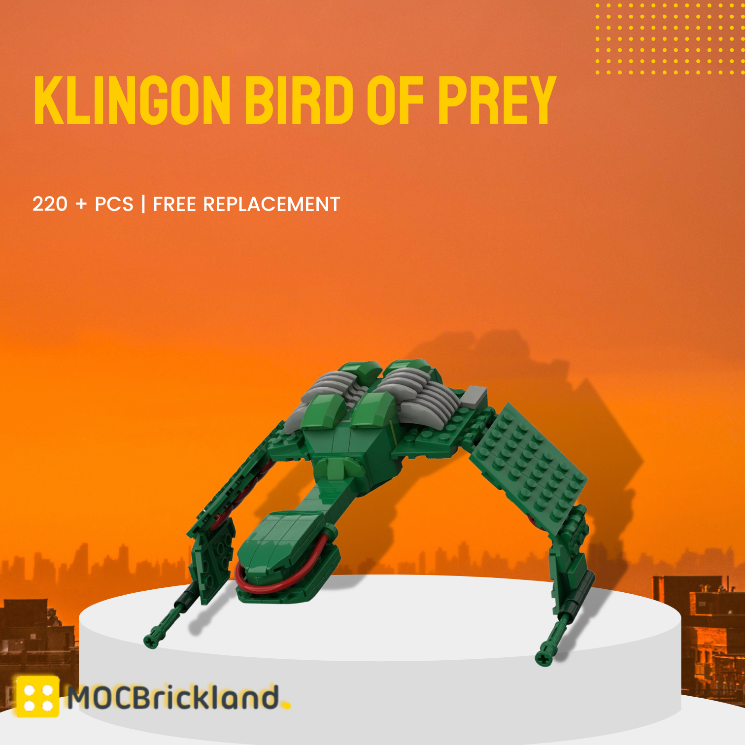Klingon Bird of Prey MOC-112630 Space With 220 Pieces