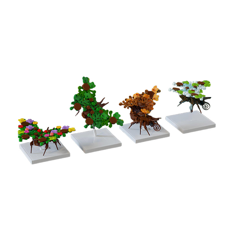 Leaf Butterflies MOC-84653 Creator With 470 Pieces