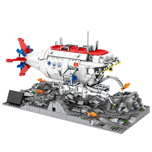 Jiaolong Deep-Sea MILITARY Juhang 88201 with 1288 pieces