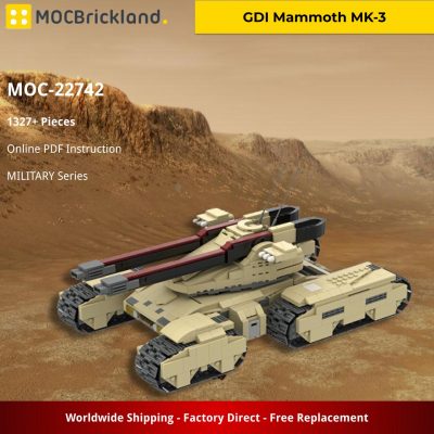 GDI Mammoth MK-3 MILITARY MOC-22742 WITH 1327 PIECES