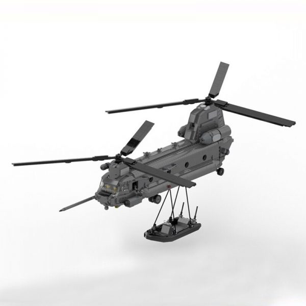 Boeing MH-47 G Special Ops Chinook 1:33 Minifig Scale MILITARY MOC-37497 by DarthDesigner WITH 1758 PIECES