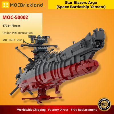Star Blazers Argo (Space Battleship Yamato) New for 2021 MILITARY MOC-50002 by apenello with 1774 pieces