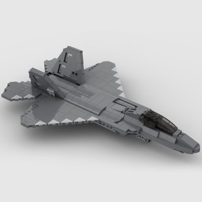 F-22 Raptor MILITARY MOC-52860 by bru_bri_mocs WITH 689 PIECES