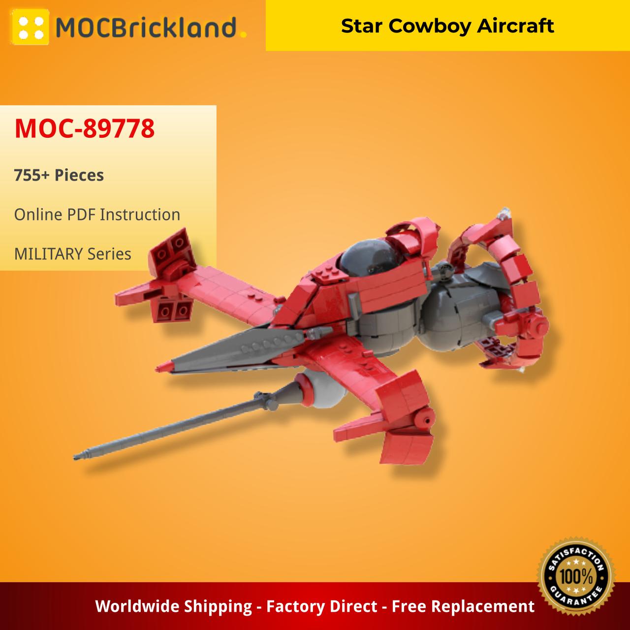 Star Cowboy Aircraft MILITARY MOC-89778 WITH 755 PIECES