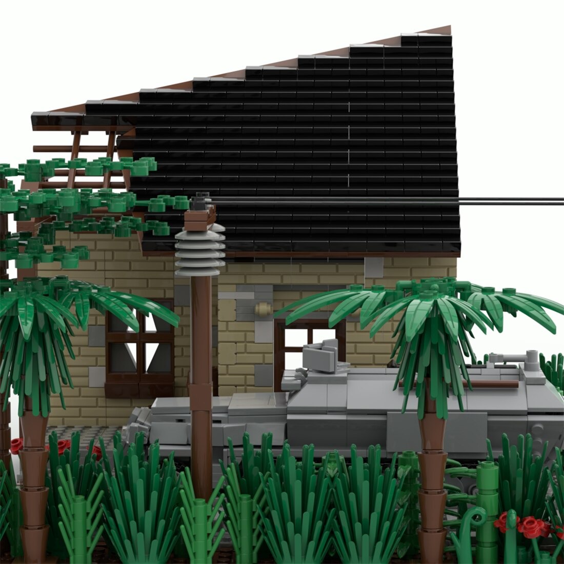 World War II Village Ruins MILITARY MOC-89787 WITH 804 PIECES World War II Village Ruins MILITARY MOC-89787 WITH 804 PIECES