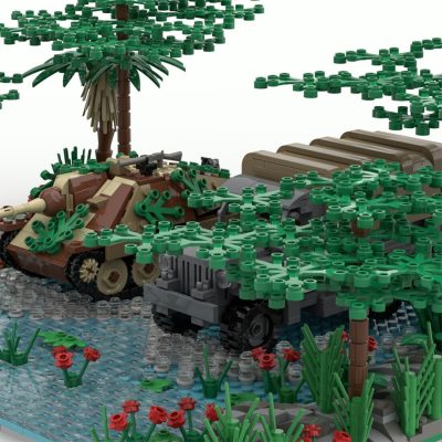 World War II Village Ruins MILITARY MOC-89788 WITH 619 PIECES