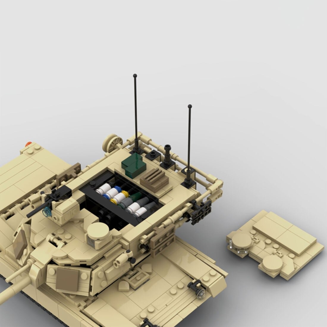 M1 Tank MILITARY MOC-89790 WITH 1101 PIECES M1 Tank MILITARY MOC-89790 WITH 1101 PIECES