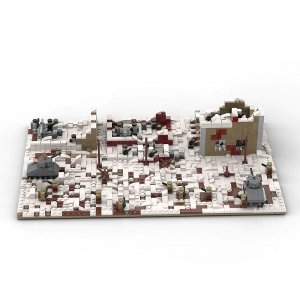 Scene Battlefield MILITARY MOC-89808 by Mini Custom Set WITH 1539 PIECES