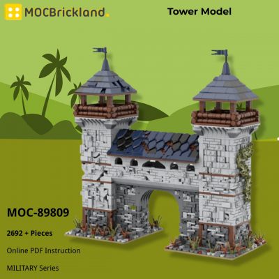 Tower Model MILITARY MOC-89809 by Mini Custom Set WITH 2692 PIECES