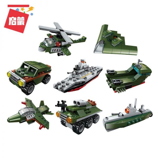 Armored Car 8 in 1 MILITARY Qman 1803 with 361 pieces
