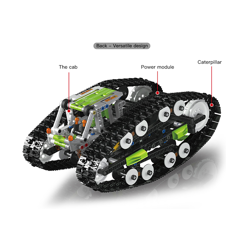  Green Double-sided Vehicle MOULD KING 13153 Technic With 836pcs 